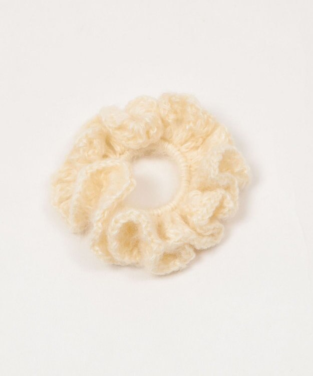 WEGO Lヘムフリルニットシュシュ ライトイエロー