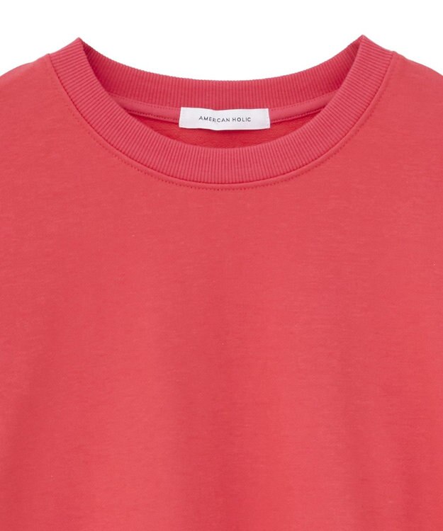 AMERICAN HOLIC バックギャザー裏毛スウェット Red