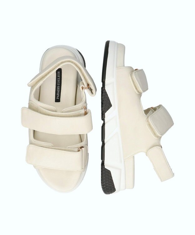 Bridget Birkin 【PARADIS COULEUR】パフィーベルトサンダル オフホワイト