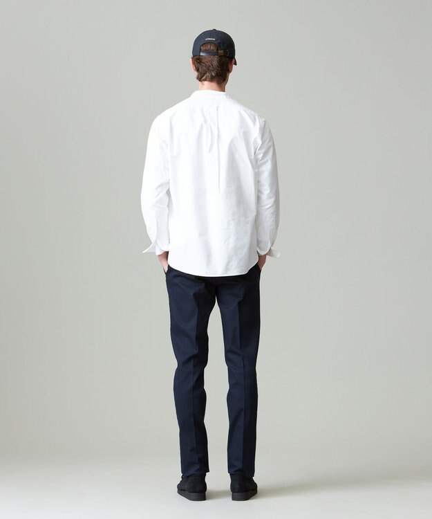 J.PRESS MEN 【大人気バックブル】バンドカラー オックスフォードガーメントダイシャツ ホワイト系