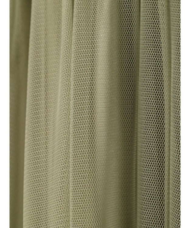 earth music&ecology チュールフレアスカート Khaki