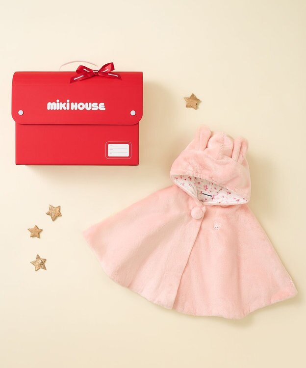 MIKI HOUSE HOT BISCUITS マイクロファーマント ギフトセット【BOX付き】 ピンク