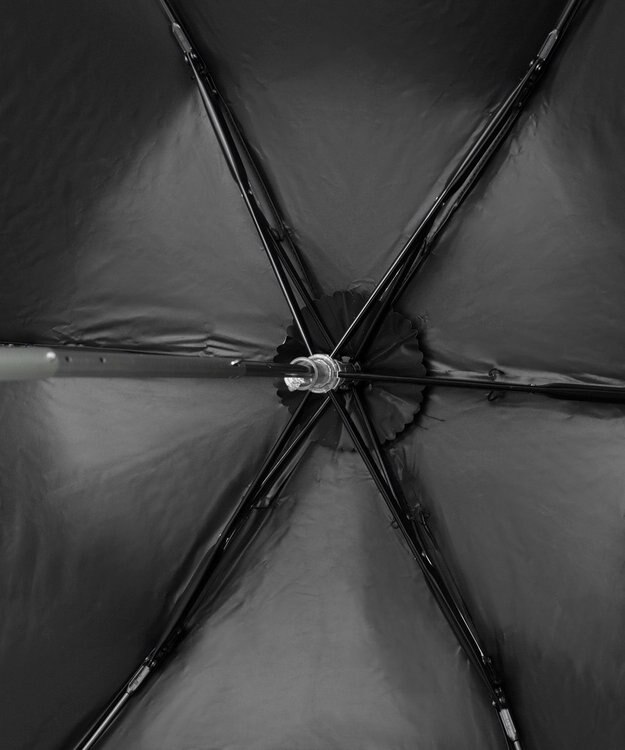 MOONBAT 【フワクール生地使用/軽量】MACKINTOSH PHILOSOPHY 遮光 晴雨兼用 折りたたみ日傘 ボーダー ライトグレー