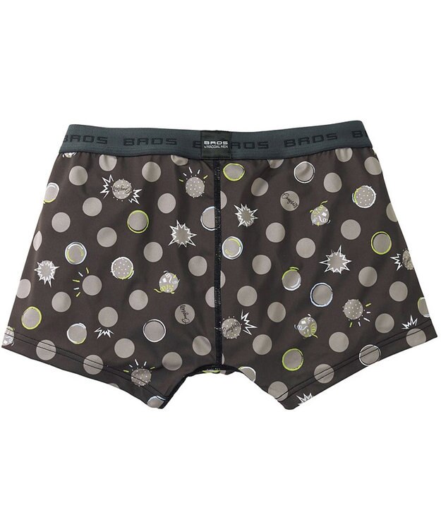 WACOAL MEN ボクサーパンツ【キモチ届けるパンツ】フロント快適設計 肌あたり軽減設計 前閉じ 下着 オリジナルメッセージカード付き GT3424 /ブロス バイ ワコールメン ブラック