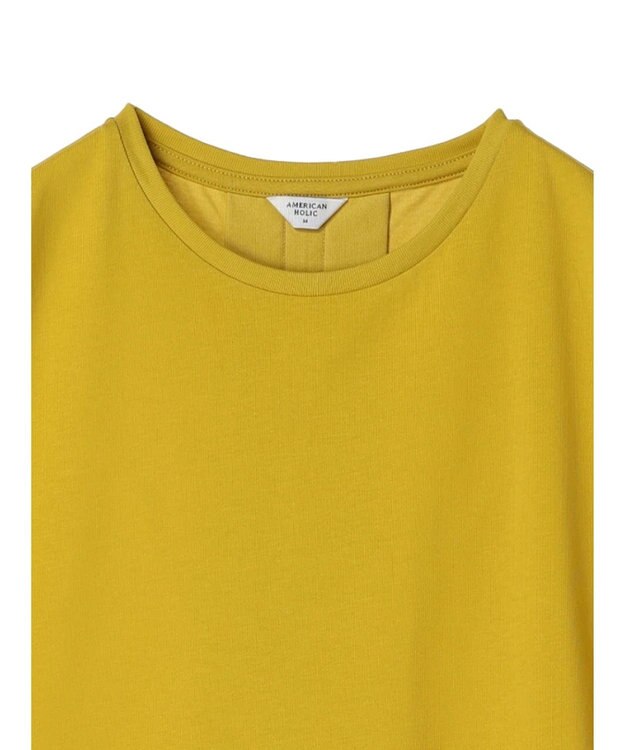 AMERICAN HOLIC 接触冷感バックタックカットプルオーバー Yellow
