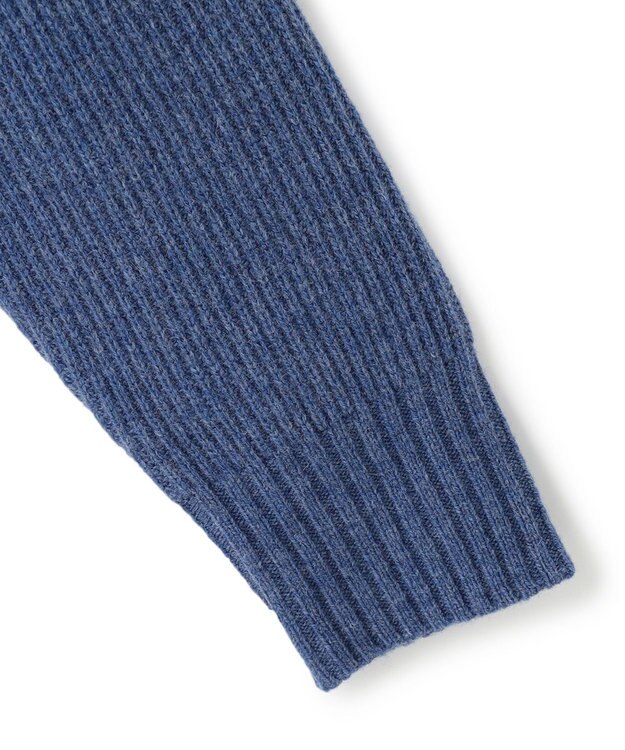 J.PRESS MEN 【WEB限定】畔編み ショールカーディガン ダルブルー系