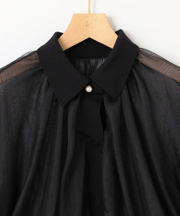 組曲 L 【組曲×setsuko sagittaire】シアーブルゾン ブラック系