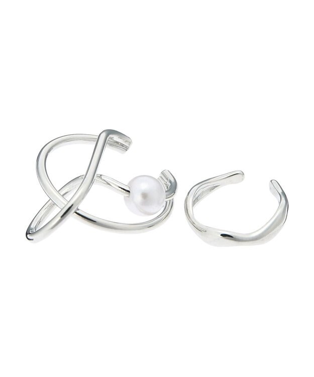 AMERICAN HOLIC パールイヤカフセット Silver