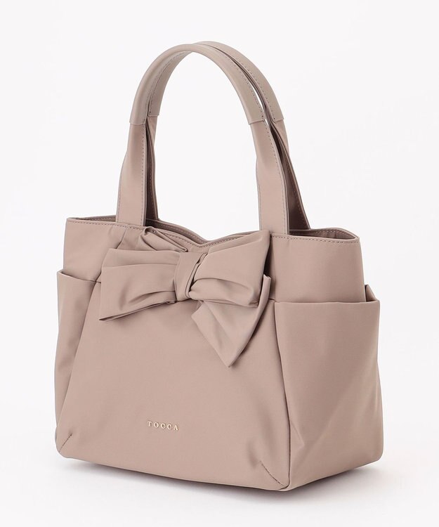 TOCCA 【大人百花掲載】KNOT IN HEART NYLONTOTE M トートバッグ M グレージュ系