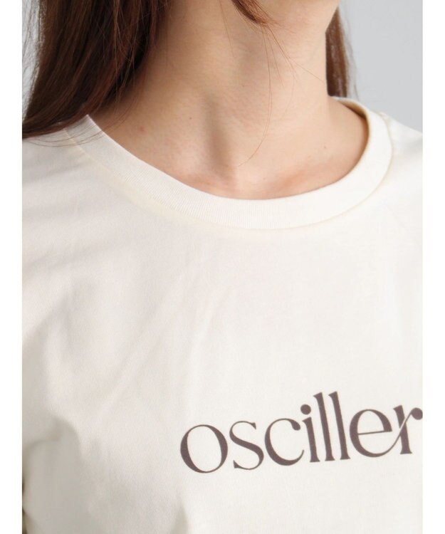 Te chichi フロッキープリントロゴTシャツ ベージュ