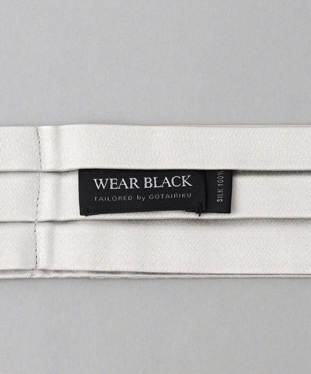 GOTAIRIKU 【WEAR BLACK】フォーマル用 アスコットタイ ライトグレー系