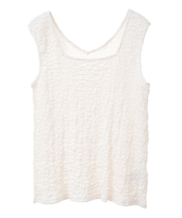 Green Parks 表面感タンクトップ Ivory