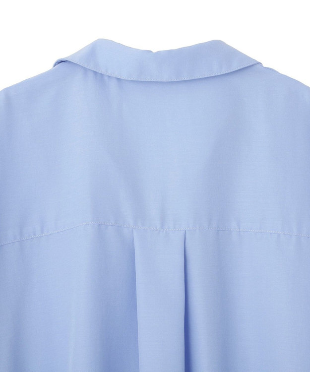 YECCA VECCA 裾レーススキッパーシャツ Blue