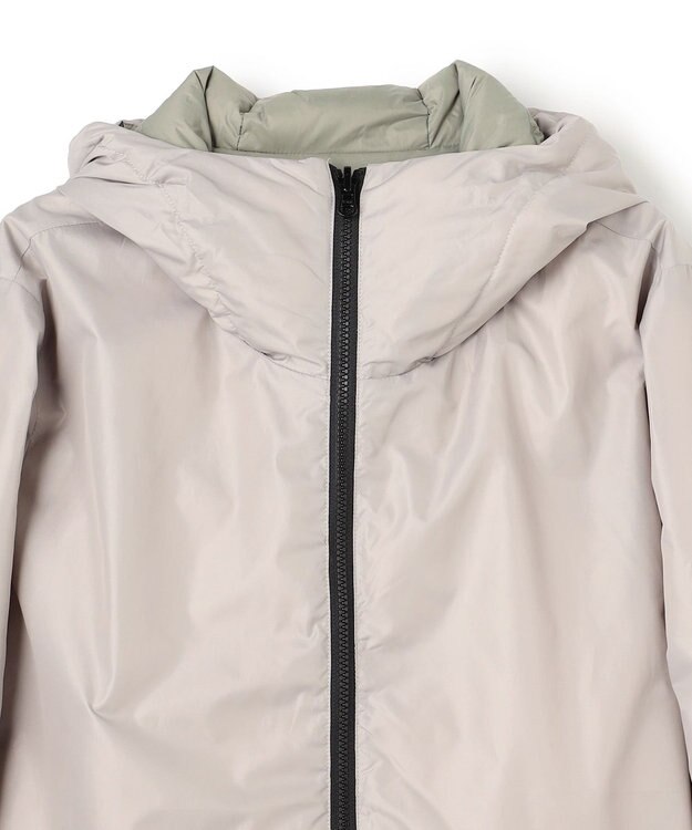 UNFILO MENS 【OCEANS YouTube 掲載】TAION×UNFILO リバーシブルフードダウン ライトグレー×セージグリーン