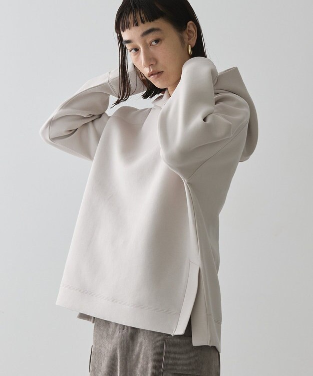 AMERICAN HOLIC サイドスリットポンチパーカー Gray Beige