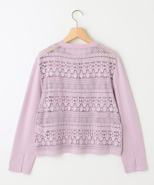 組曲 【WEB限定・2SET】バックレースツインセット ライラック系