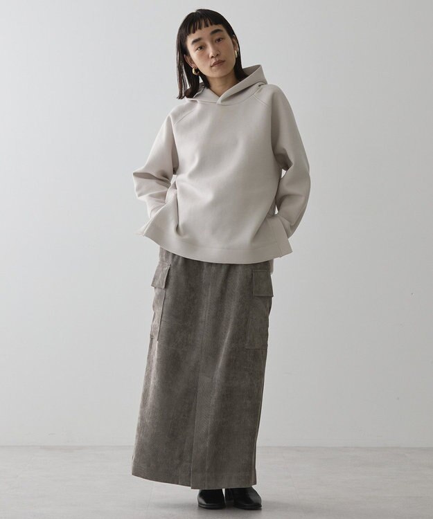 AMERICAN HOLIC サイドスリットポンチパーカー Gray Beige