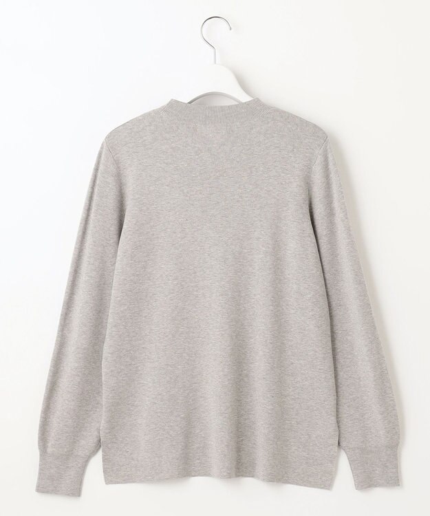 J.PRESS LADIES 【洗える】SECOND PRINCE モックネック ニット ライトグレー系