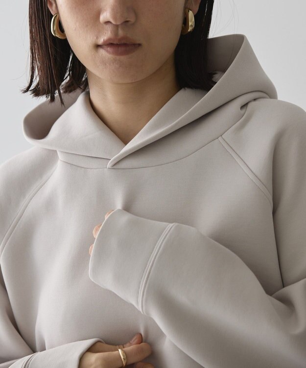 AMERICAN HOLIC サイドスリットポンチパーカー Gray Beige