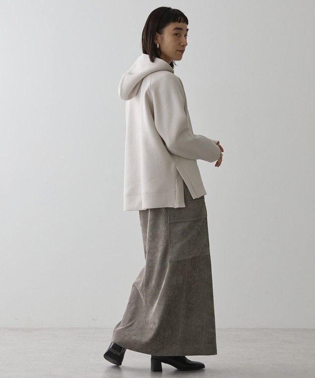 AMERICAN HOLIC サイドスリットポンチパーカー Gray Beige