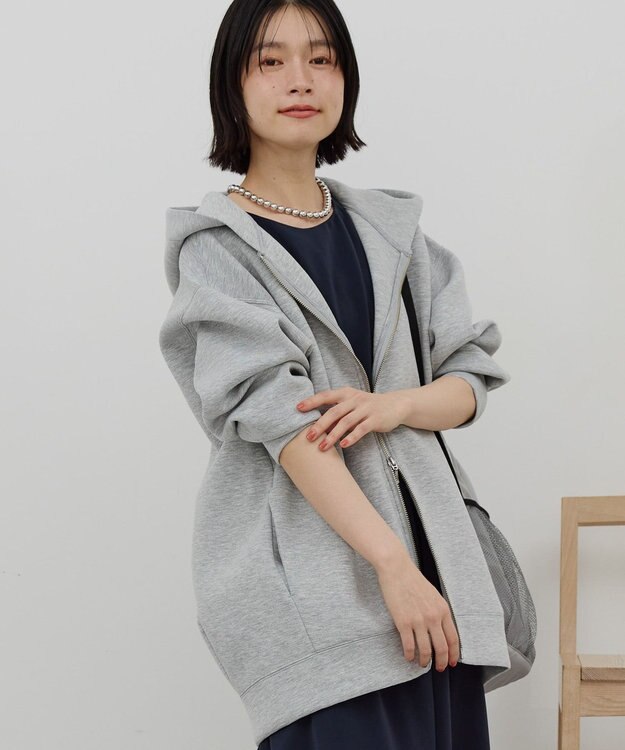 AMERICAN HOLIC ポンチZIPパーカー Light Gray Mixture