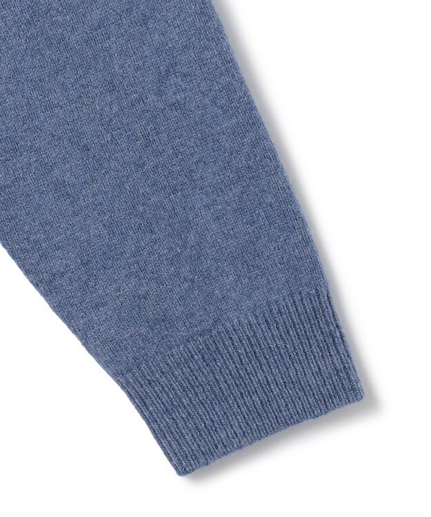 J.PRESS YORK STREET 【UNISEX】ウールカシミヤ フーディーニット ダルブルー系