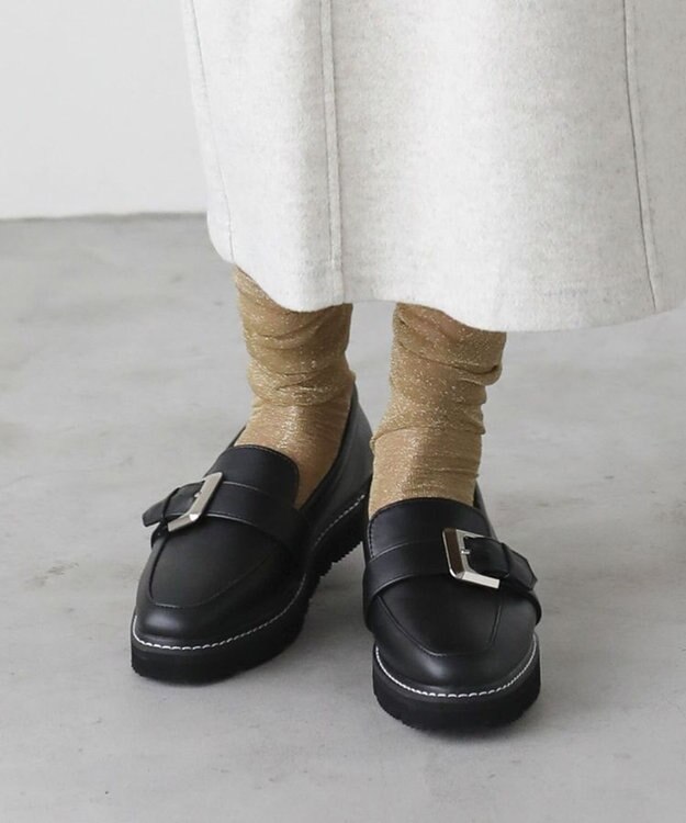 Green Parks ＲＵＰＩＳ．ベルトローファー Black