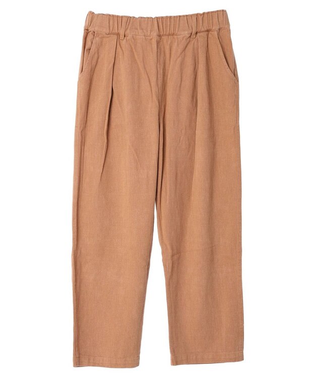 CRAFT STANDARD BOUTIQUE ピグメントツイル　Ｗタックリラックスパンツ Camel