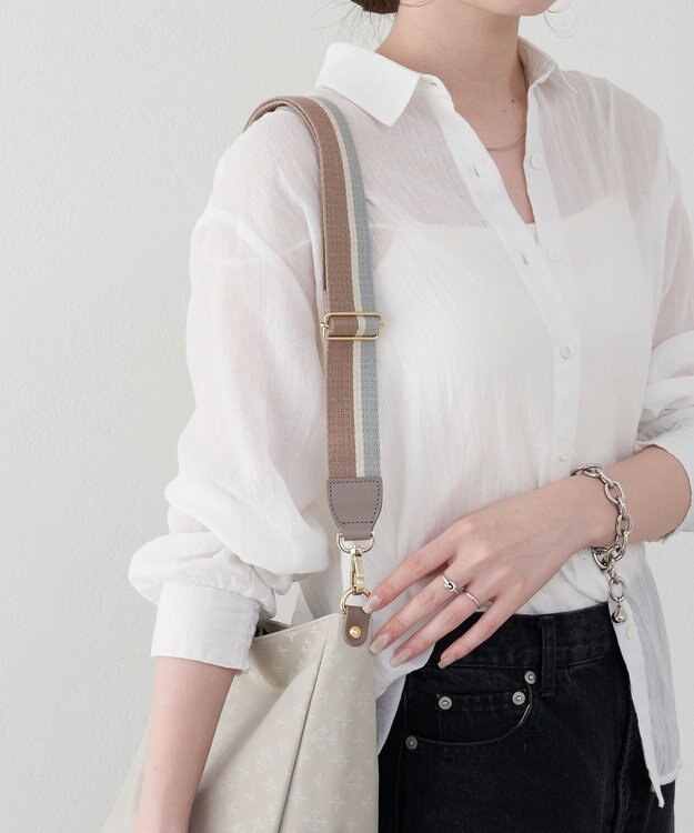russet アレンジショルダーベルト【アイビーテープ】(CE-1146) Gray/Beige