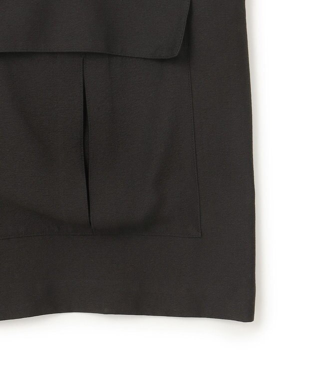 BEIGE， 【洗える】AMARYLLIS / ウエストベルトシアーサファリジャケット Black