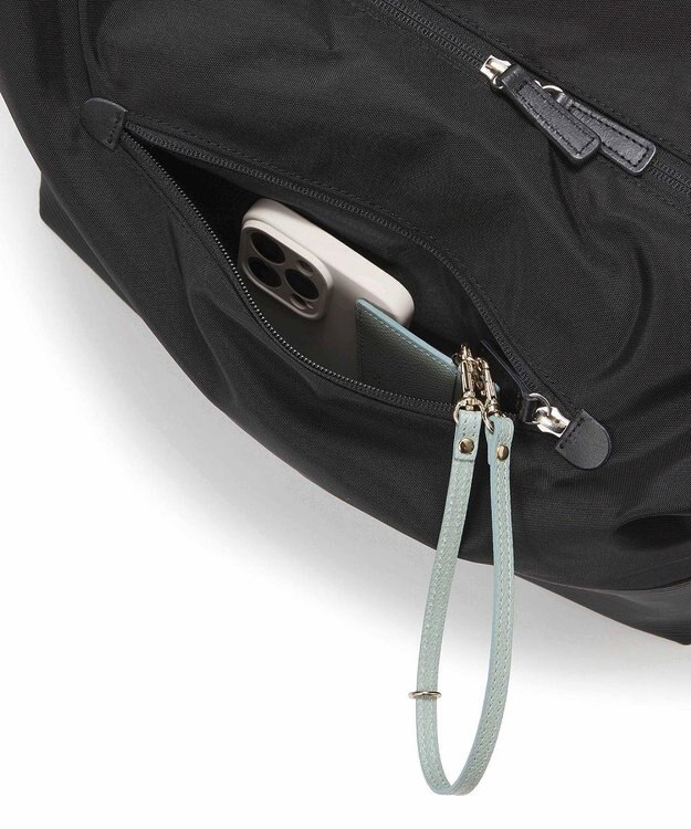 TOPKAPI 【Breath TOPKAPI】RIPPLE リプル エコナイロン コンビ ビッグ ショルダー バッグ ブラック