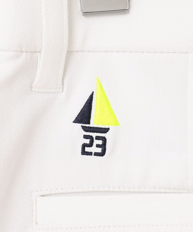 23区GOLF 【WOMEN】【防透/ストレッチ/撥水】スケトラドビーストレッチ モチーフ スカート ホワイト系