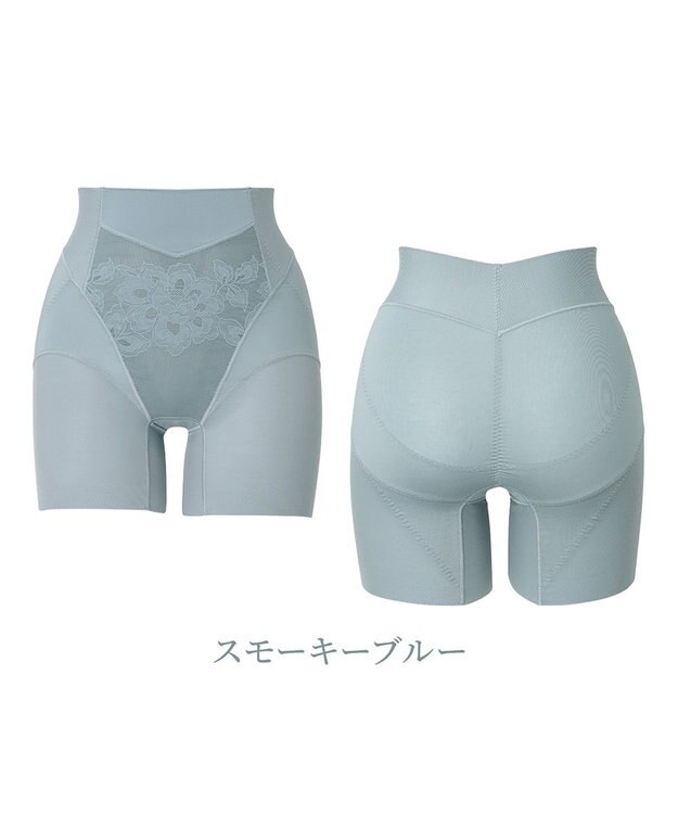 BRADELIS New York 【カヤビューティーラボ】ヒップUP!二分丈ショーツ24 補正 スモーキーブルー
