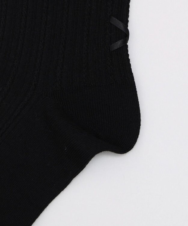 WEGO レースアップバックリボンソックス ブラック