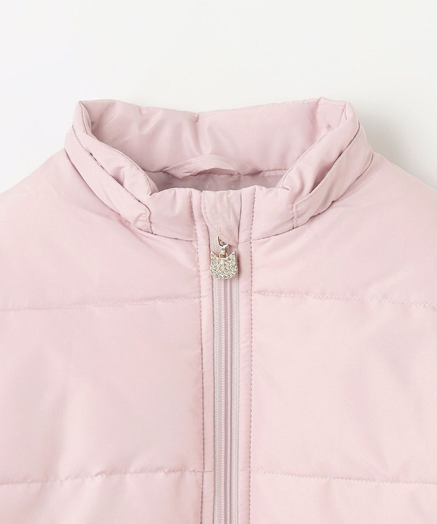 ANY KIDS 【洗濯機OK】中綿リボンコート ピンク