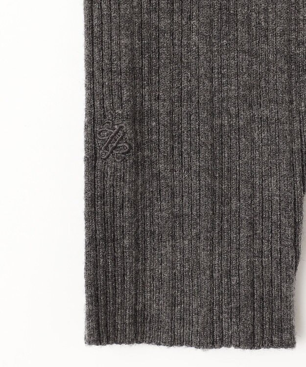 組曲 リブハイネック  ニット グレー系