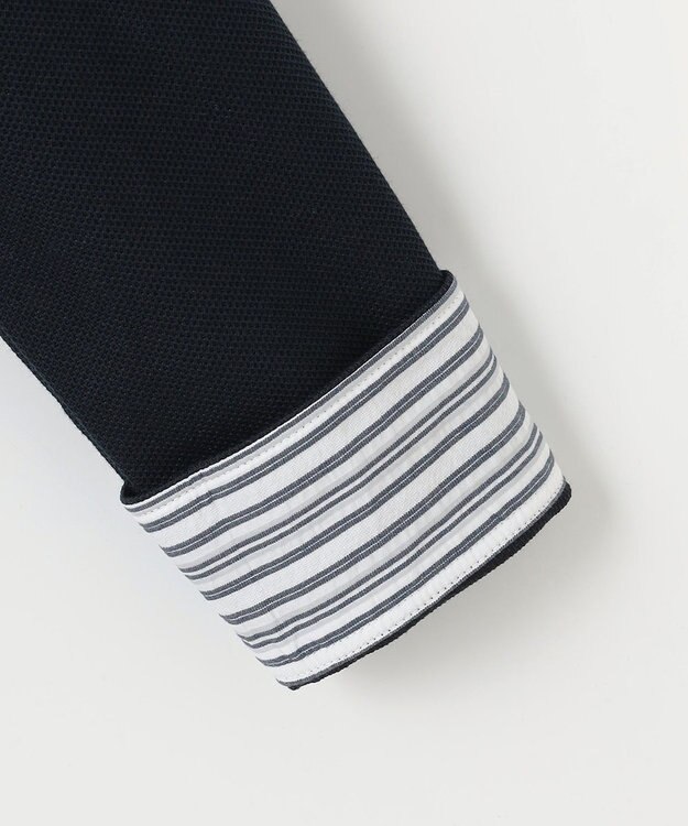 JOSEPH ABBOUD 【25SS・オーガニックコットン使用】ダディ ポロシャツ ネイビー系