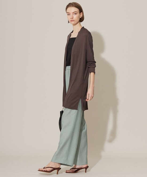 ICB L 【WEB限定カラーあり・接触冷感・UVカット】PINION ロングカーディガン ソイル系