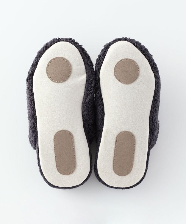 UCHINO ごくふわスリッパ　「ユニティ」　Sサイズ(足のサイズ21-23cm) ダークグレー