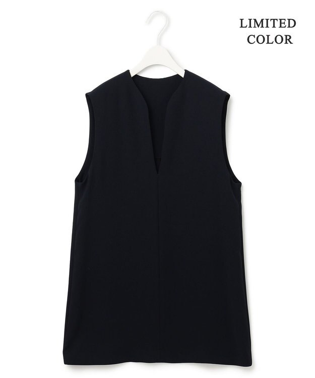 ICB L 【WEB限定カラーあり・洗える】 ライトダブルクロス べスト ネイビー系［WEB限定］