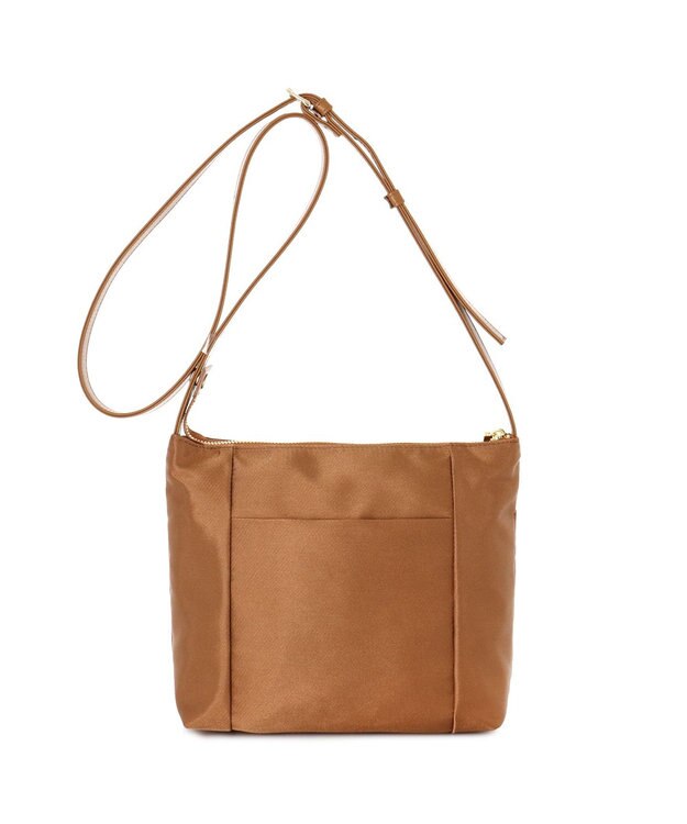 IBIZA コモド　オペラナイロン/牛革　ショルダーバッグ 普通茶