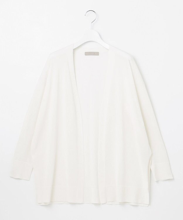 UNFILO 【洗える】接触冷感シアーカーディガン ホワイト系