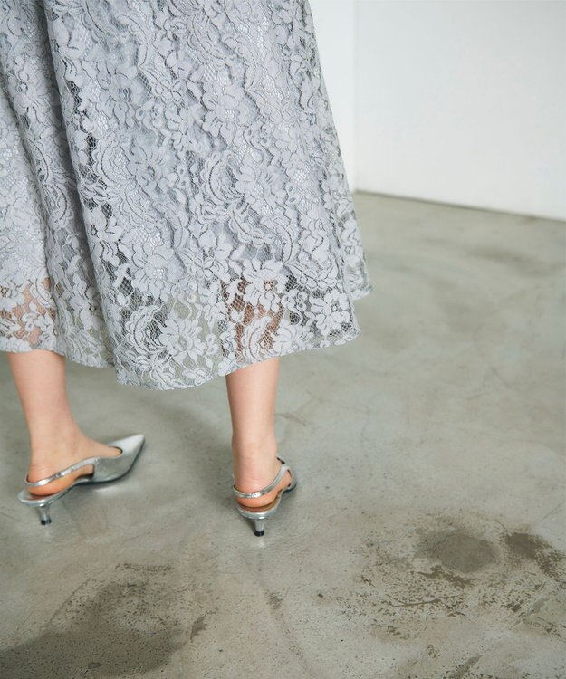 GRACE CONTINENTAL レースドレス グレー