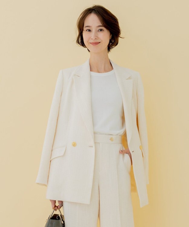 自由区 L 【セット可】ラミーブッチャー テーラードジャケット アイボリー系