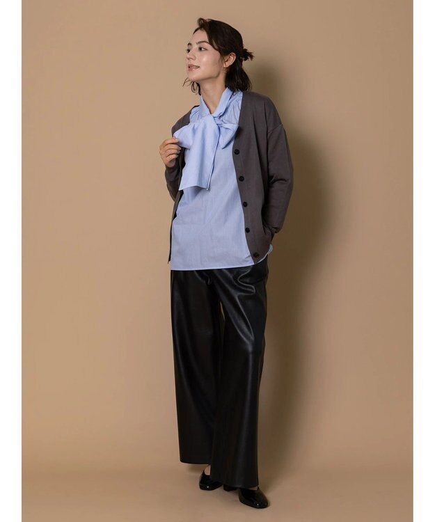 Te chichi 【Disney】101/刺繍Vネックカーディガン グレー