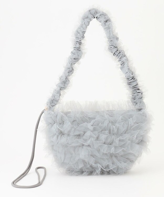 ANY SIS エアリーチュール ショルダーバッグ ライトグレー