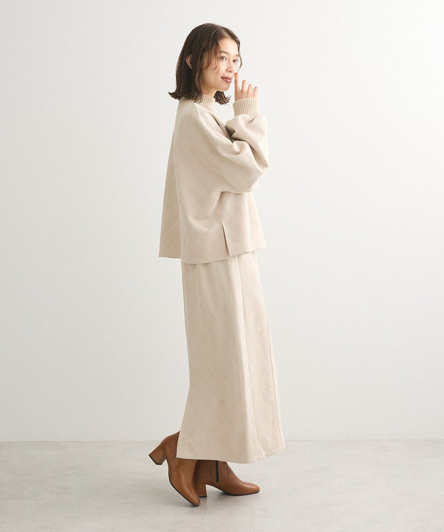 Green Parks ・ＥＬＥＮＣＡＲＥ　ＤＵＥ　エンボスナロースカート Ivory