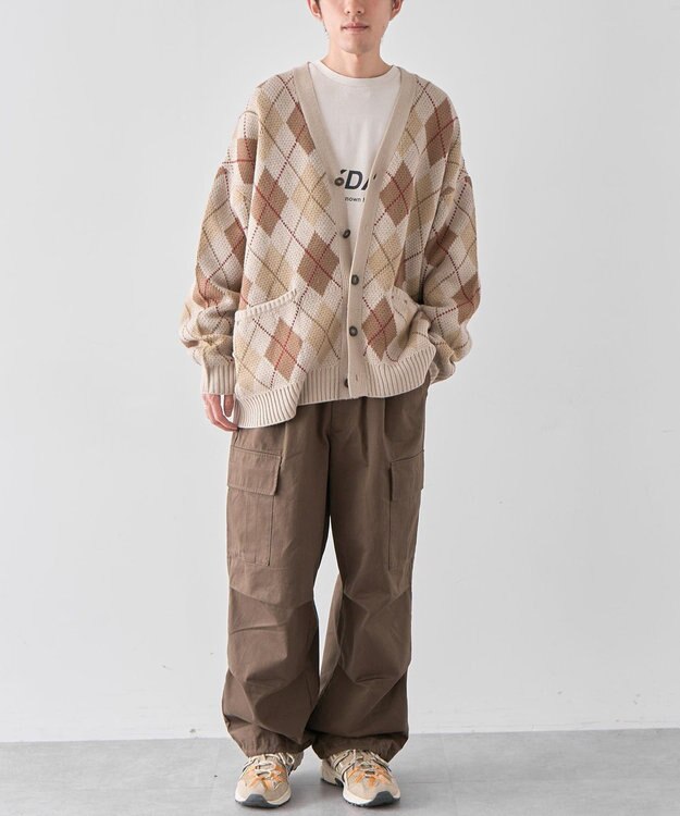 CRAFT STANDARD BOUTIQUE アーガイル柄カーディガン Ivory