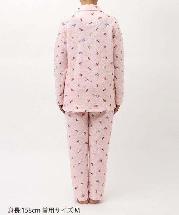 tsumori chisato SLEEP ツモリチサト パジャマ 長袖 長ズボン 綿混(本体) あったか レディース  UDW454 /ワコール ピンク