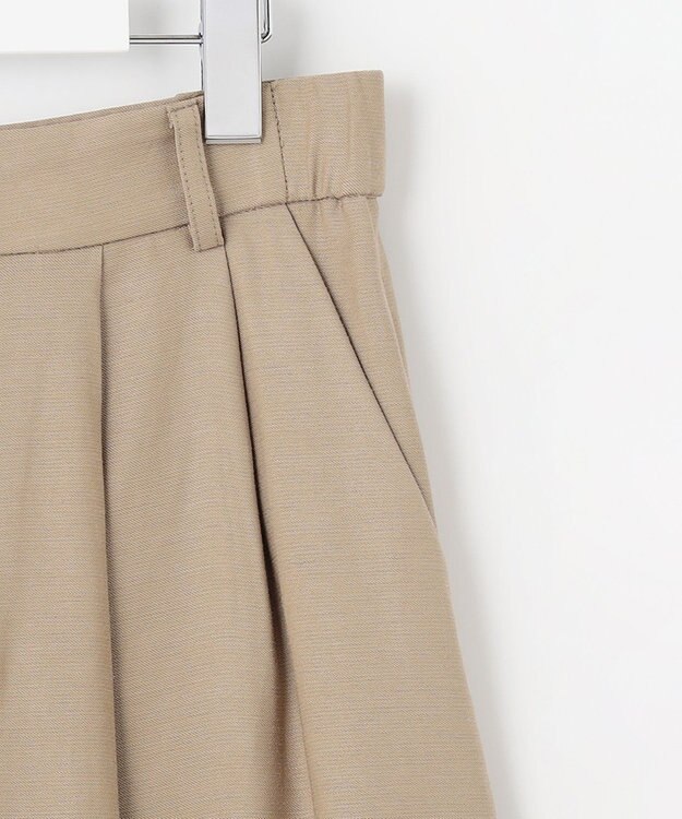 自由区 【XSサイズ～/洗える/セット可】キュプラリネンシャンタン ショートパンツ ベージュ系